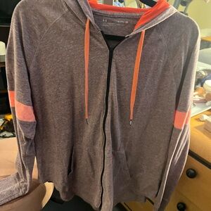 Under Armour Women's Gray and Orange Zip-Up Jacket
